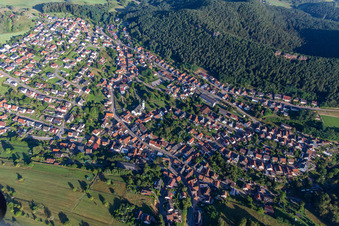From the southeast in Busenberg in the state Rhineland-Palatinate, Germany