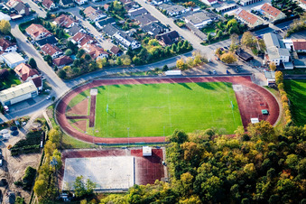 Forest sports field in Ketsch in the state Baden-Wuerttemberg, Germany