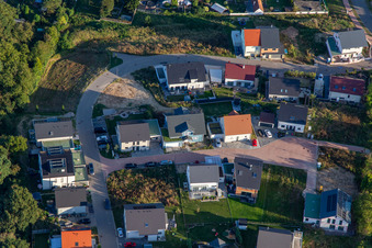 Aerial view of Lilac Path in Kandel in the state Rhineland-Palatinate, Germany