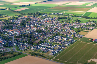 Aerial view of Town from the southwest in the district Kückhoven in Erkelenz in the state North Rhine-Westphalia, Germany