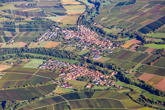Villages in the Klingbachtal in the district Klingen in Heuchelheim-Klingen in the state Rhineland-Palatinate, Germany