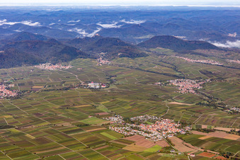 Villages in the Southern Palatinate: Mörzheim, Eschbach and Leinsweiler in Ilbesheim bei Landau in the state Rhineland-Palatinate, Germany
