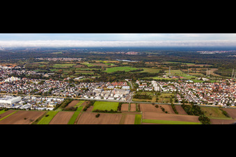 Villages on the B36 in the district Mörsch in Rheinstetten in the state Baden-Wuerttemberg, Germany