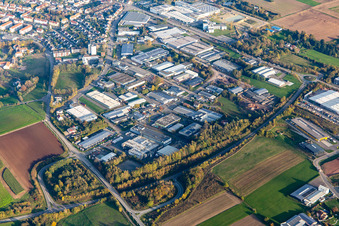 Rheinstr industrial area in Pirmasens in the state Rhineland-Palatinate, Germany
