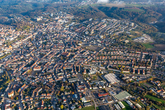 City center around Meßsplatz in Pirmasens in the state Rhineland-Palatinate, Germany