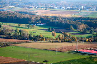 Manor from the north in Erlenbach bei Kandel in the state Rhineland-Palatinate, Germany