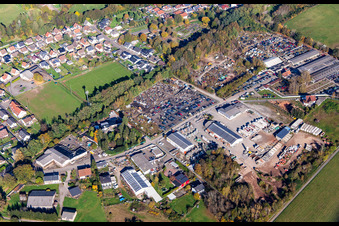 Autoverwertung Closter and Ranker Baustoffe GmbH (bulk materials-concrete filling station) & Ranker Logistic GmbH (transport-building materials logistics-container service) in Schönenberg-Kübelberg in the state Rhineland-Palatinate, Germany