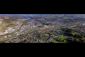Overall view in the district Bubenhausen in Zweibrücken in the state Rhineland-Palatinate, Germany