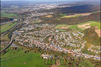 City from the south in the district Einöd in Homburg in the state Saarland, Germany