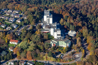 Aerial photograpy of MEDICLIN Bliestal Clinics and MEDICLIN Senior Residence Auf dem Bellem in the district Lautzkirchen in Blieskastel in the state Saarland, Germany