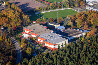 Aerial view of Furniture Gilb in Herxheim bei Landau in the state Rhineland-Palatinate, Germany