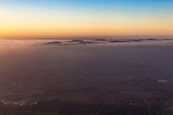 Aerial photograpy of Dernbach in the state Rhineland-Palatinate, Germany