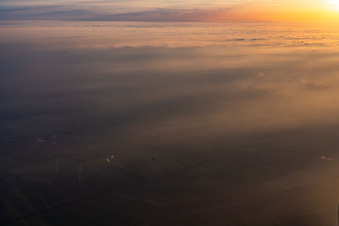 Aerial photograpy of Minfeld in the state Rhineland-Palatinate, Germany