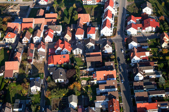 Between the streams x Speiertsgasse in Herxheim bei Landau in the state Rhineland-Palatinate, Germany