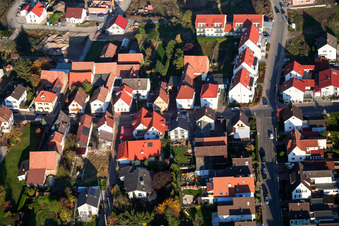 Aerial view of Between the streams x Speiertsgasse in Herxheim bei Landau in the state Rhineland-Palatinate, Germany