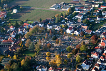 Cemetery in Herxheim bei Landau in the state Rhineland-Palatinate, Germany