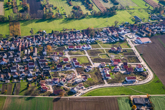 On the high trail in Kandel in the state Rhineland-Palatinate, Germany seen from above
