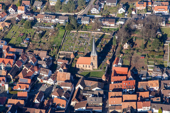 Simultaneous Church of St. Martin in Dörrenbach in the state Rhineland-Palatinate, Germany
