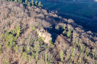 Neukastell Castle Ruins in Leinsweiler in the state Rhineland-Palatinate, Germany