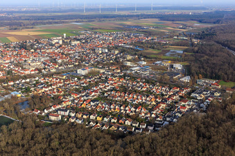 Garden City from the southwest in Kandel in the state Rhineland-Palatinate, Germany