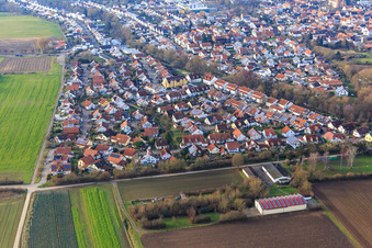 Bruchweg district in Herxheim bei Landau in the state Rhineland-Palatinate, Germany