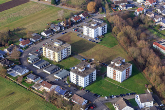 Multi-family blocks on Albert-Detzel-Straße in Herxheim bei Landau in the state Rhineland-Palatinate, Germany