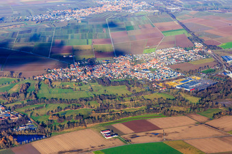 View of the town from the southwest in Rohrbach in the state Rhineland-Palatinate, Germany