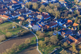 Modern roof on single-family house optimized for photovoltaics in Dierbach in the state Rhineland-Palatinate, Germany