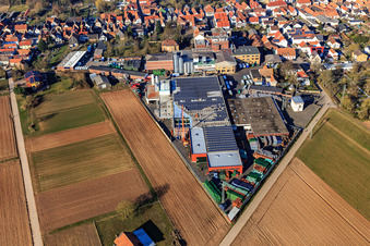BELLHEIMER BREWERY - PARK & Bellheimer Breweries GmbH & Co. KG in Bellheim in the state Rhineland-Palatinate, Germany out of the air
