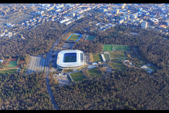 BBBank Wildpark: Stadium of Karlsruher Sport-Club GmbH & Co. KGaA in the district Innenstadt-Ost in Karlsruhe in the state Baden-Wuerttemberg, Germany