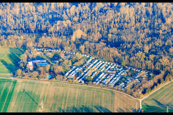 Nudist campsite of the Lichtbund Karlsruhe eV in the district Hagsfeld in Karlsruhe in the state Baden-Wuerttemberg, Germany
