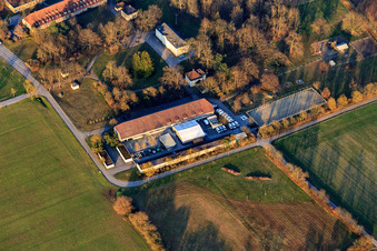 Lindenhof at the Castle Stutensee in the district Staffort in Stutensee in the state Baden-Wuerttemberg, Germany