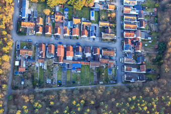 Sudetenstraße Jahnstr in the district Friedrichstal in Stutensee in the state Baden-Wuerttemberg, Germany