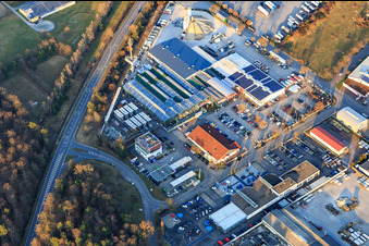 Hornung Concrete & Gravel Warehouse and hagebaumarkt Stutensee in the district Friedrichstal in Stutensee in the state Baden-Wuerttemberg, Germany