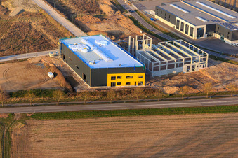 Construction site for EMUK GmbH machine tools in Offenbach an der Queich in the state Rhineland-Palatinate, Germany