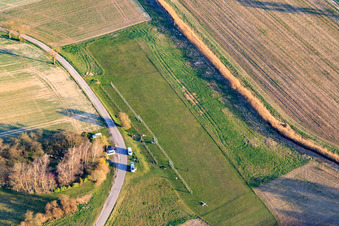 Model airfield of the MFC Bad Bergzabern in Oberotterbach in the state Rhineland-Palatinate, Germany