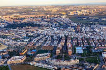 District behind the roundabout behind C. Parroco Valeriano in Dos Hermanas in the state Seville, Spain