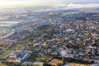 City view from the northwest in Dos Hermanas in the state Seville, Spain