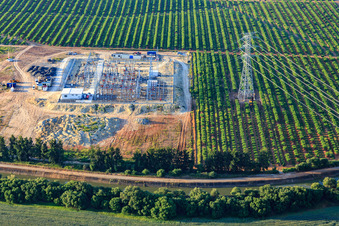 New substation on the canal in Dos Hermanas in the state Seville, Spain