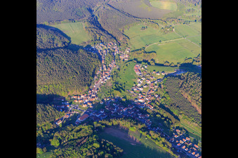 View of the Northern Vosges from the west in Reipertswiller in the state Bas-Rhin, France