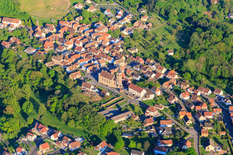 Church of Notre-Dame-Marie-Auxilliatrice in Lichtenberg in the state Bas-Rhin, France