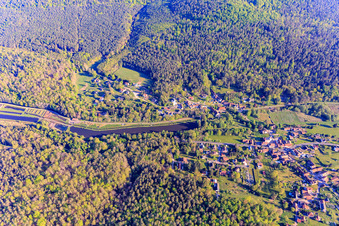 Fish ponds at Meisenbach in Sparsbach in the state Bas-Rhin, France