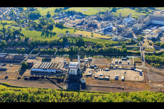 Chemical plants of INEOS Polymers EUROPE Sarralbe at the freight station in Willerwald in the state Moselle, France