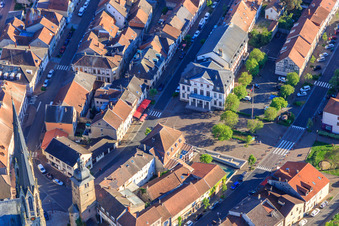 City hall in Sarralbe in the state Moselle, France