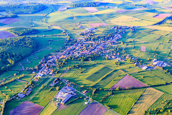 Village overview from the south in Altwiller in the state Bas-Rhin, France