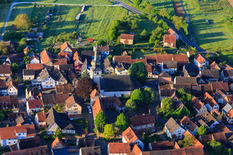 Church of St. Pancras in the district Hochhausen in Tauberbischofsheim in the state Baden-Wuerttemberg, Germany