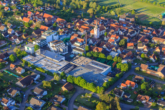 Facilities of the Distelhäuser Brauerei Ernst Bauer GmbH & Co.KG in the town center in the district Distelhausen in Tauberbischofsheim in the state Baden-Wuerttemberg, Germany