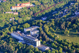 Aerial view of Rehabilitation Clinic Ob der Tauber in Bad Mergentheim in the state Baden-Wuerttemberg, Germany