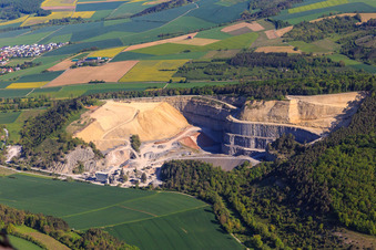 Quarry Werbach of SHB gravel in Werbach in the state Baden-Wuerttemberg, Germany