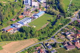 Sports field Reicholzheim at Dostmann electronic GmbH in the district Reicholzheim in Wertheim in the state Baden-Wuerttemberg, Germany